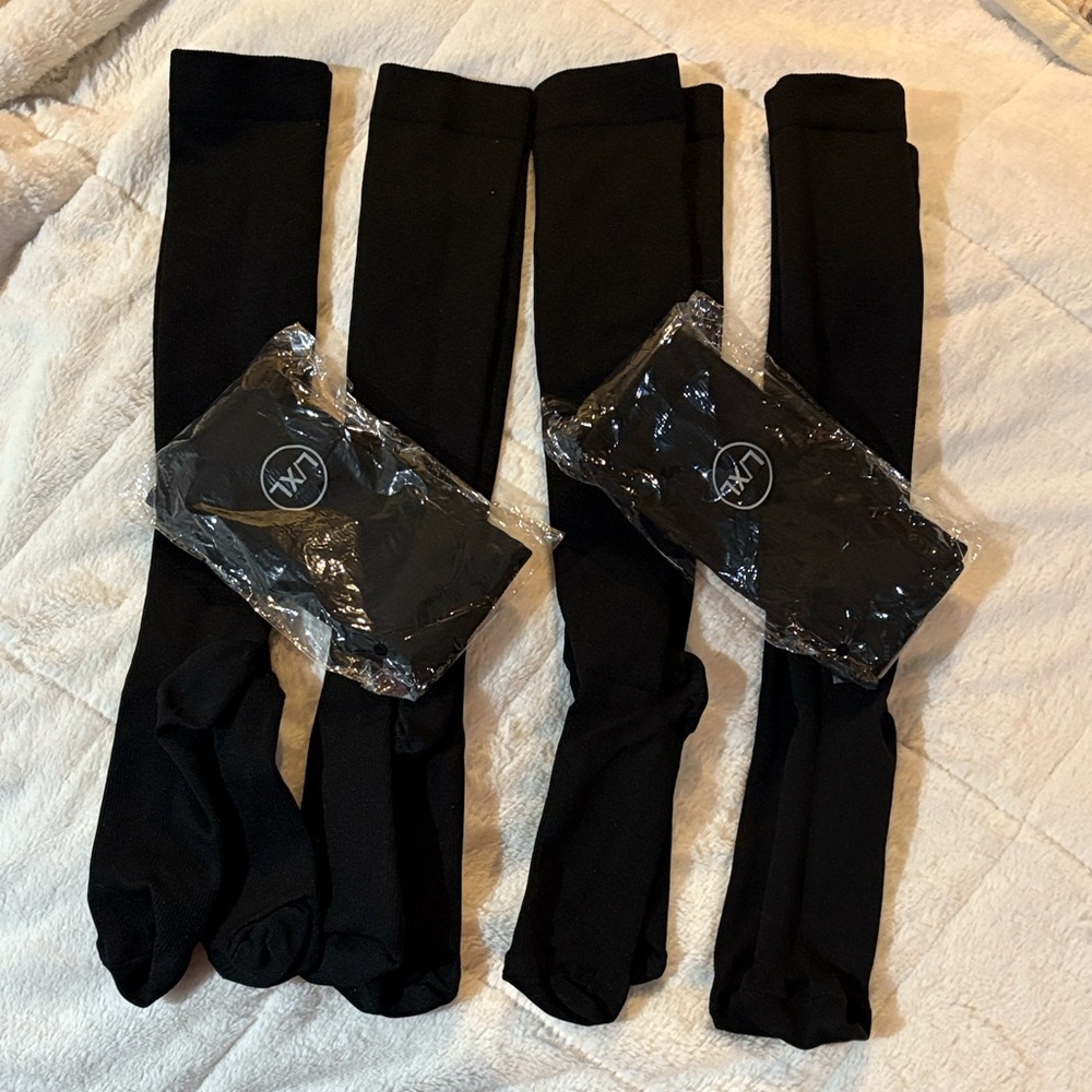Copper compression socks for men or women 6 pack below the knee length